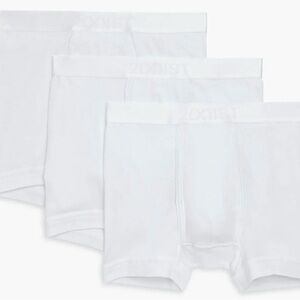 2xist Men’s Pima Cotton White Boxer Briefs - 3-Pack